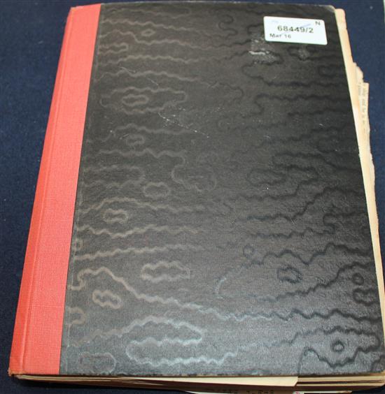 An autograph album, inc Agatha Christie, Churchill, etc.